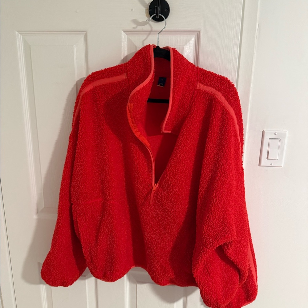 Cozy Sherpa quarter zip pullover